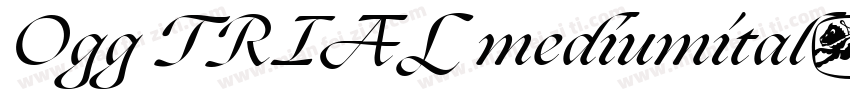 Ogg TRIAL mediumital字体转换